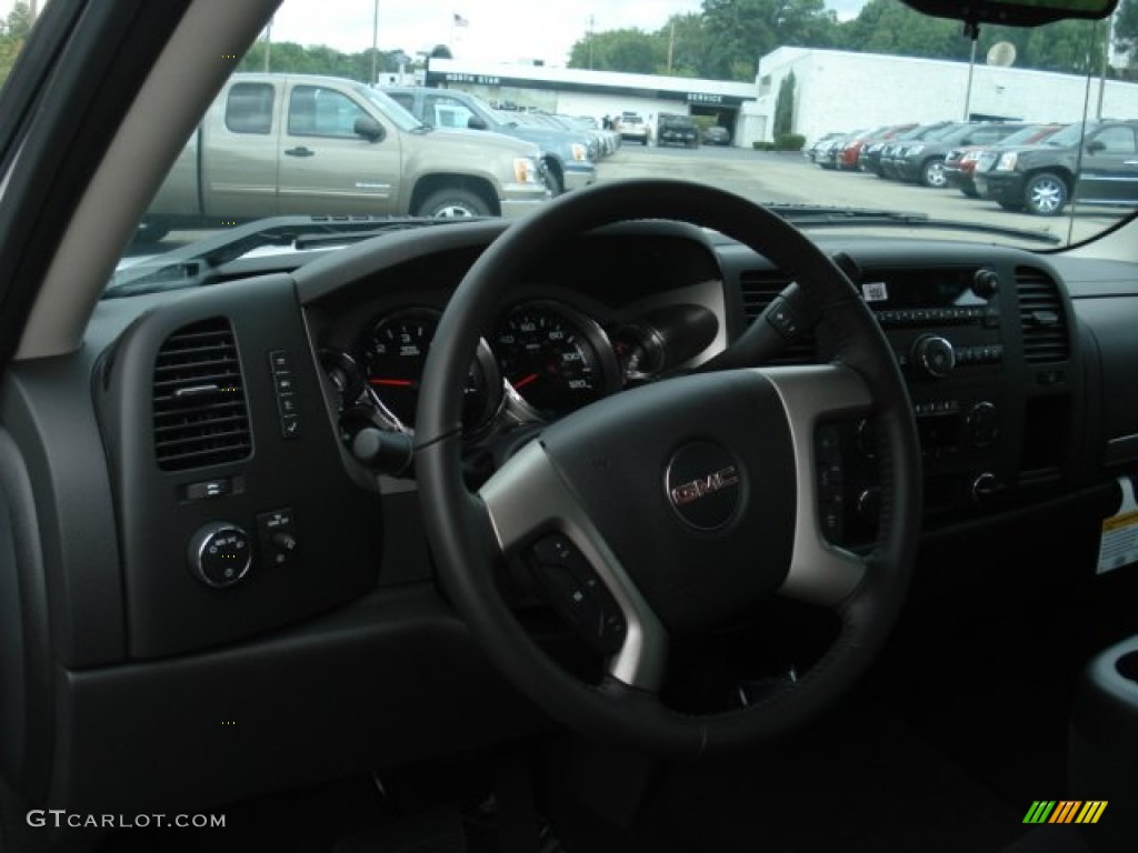 2013 Sierra 1500 SLE Extended Cab 4x4 - Summit White / Ebony photo #10