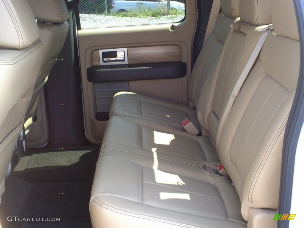 Pale Adobe Interior 2011 Ford F150 Lariat SuperCrew 4x4 Photo #70350456