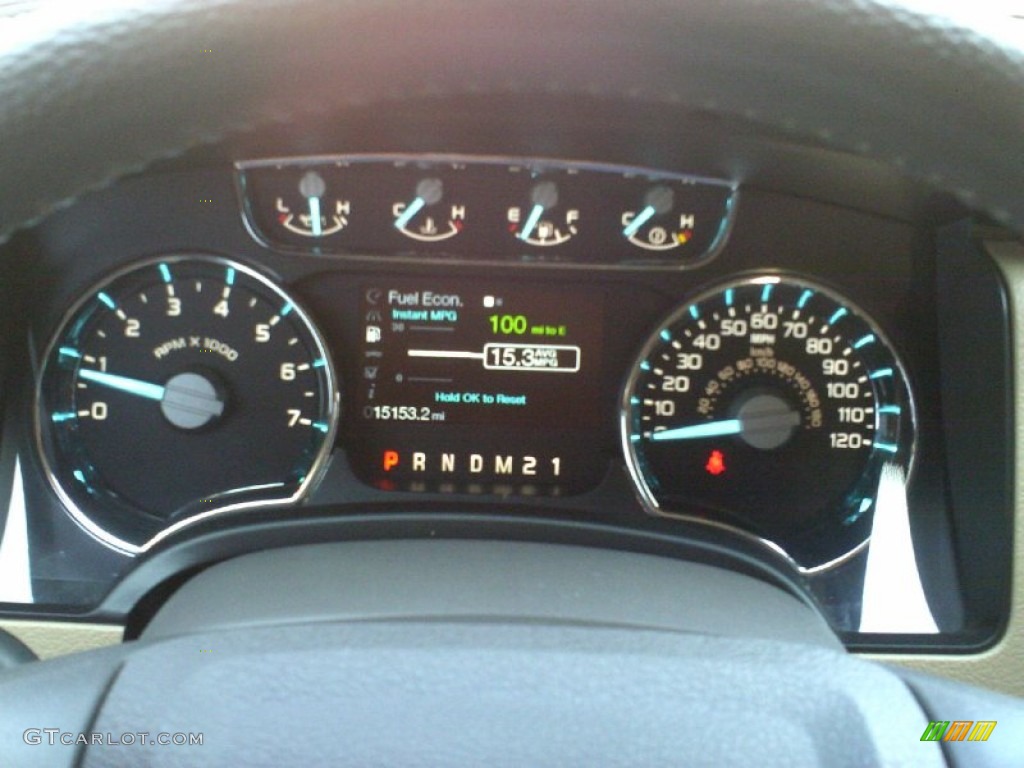 2011 Ford F150 Lariat SuperCrew 4x4 Gauges Photo #70350468