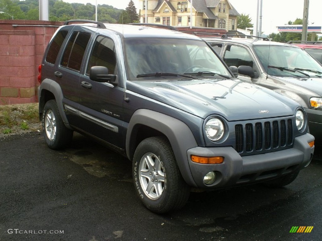 2002 Liberty Sport 4x4 - Steel Blue Pearlcoat / Dark Slate Gray photo #3