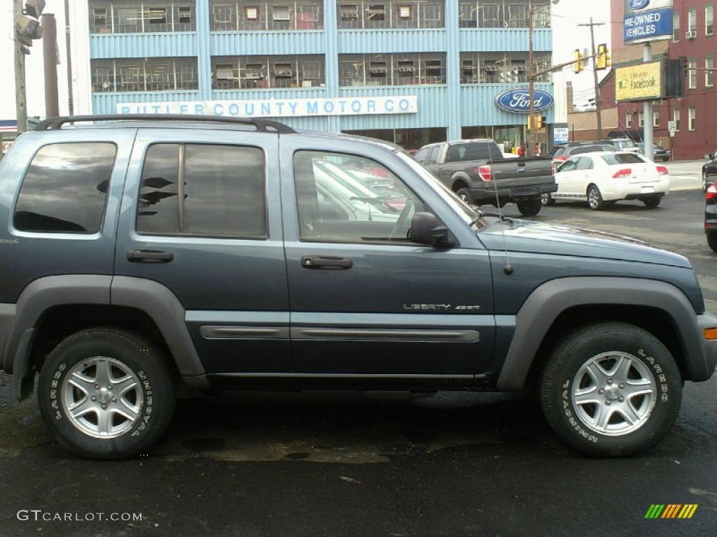 2002 Liberty Sport 4x4 - Steel Blue Pearlcoat / Dark Slate Gray photo #4