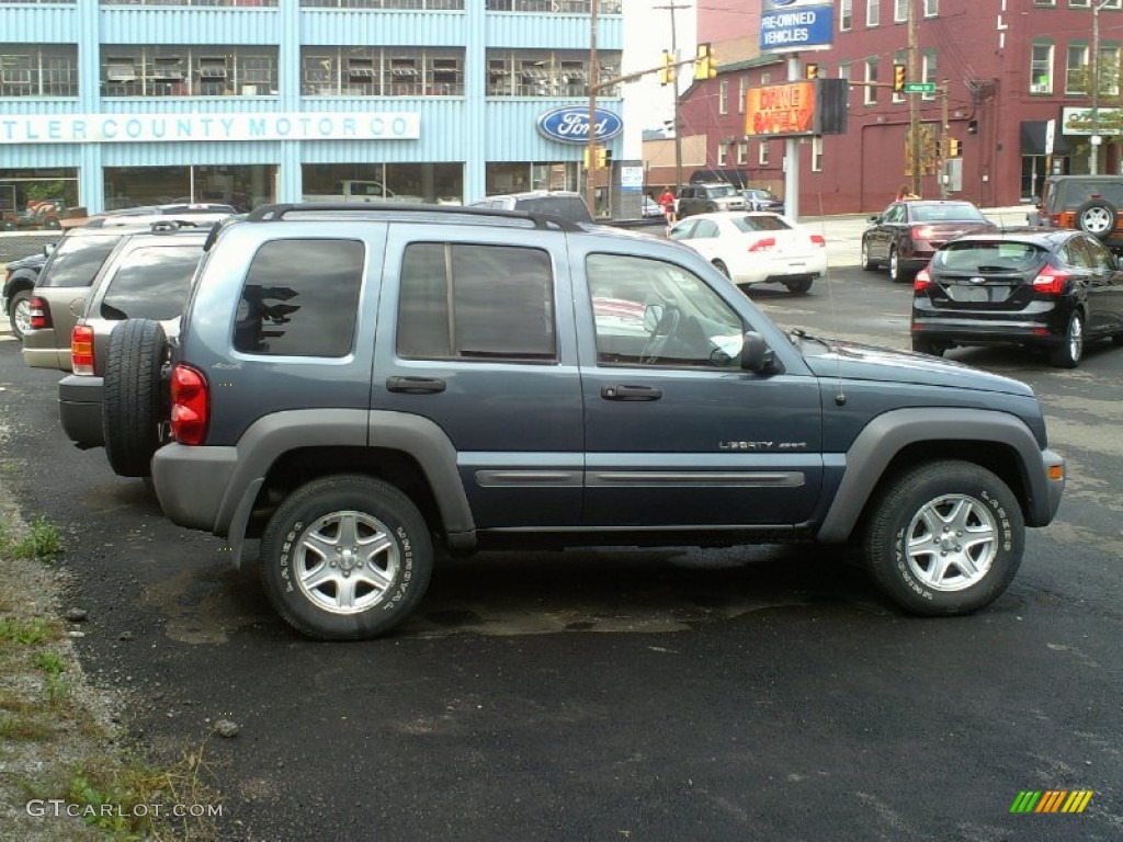 Steel Blue Pearlcoat 2002 Jeep Liberty Sport 4x4 Exterior Photo #70350633