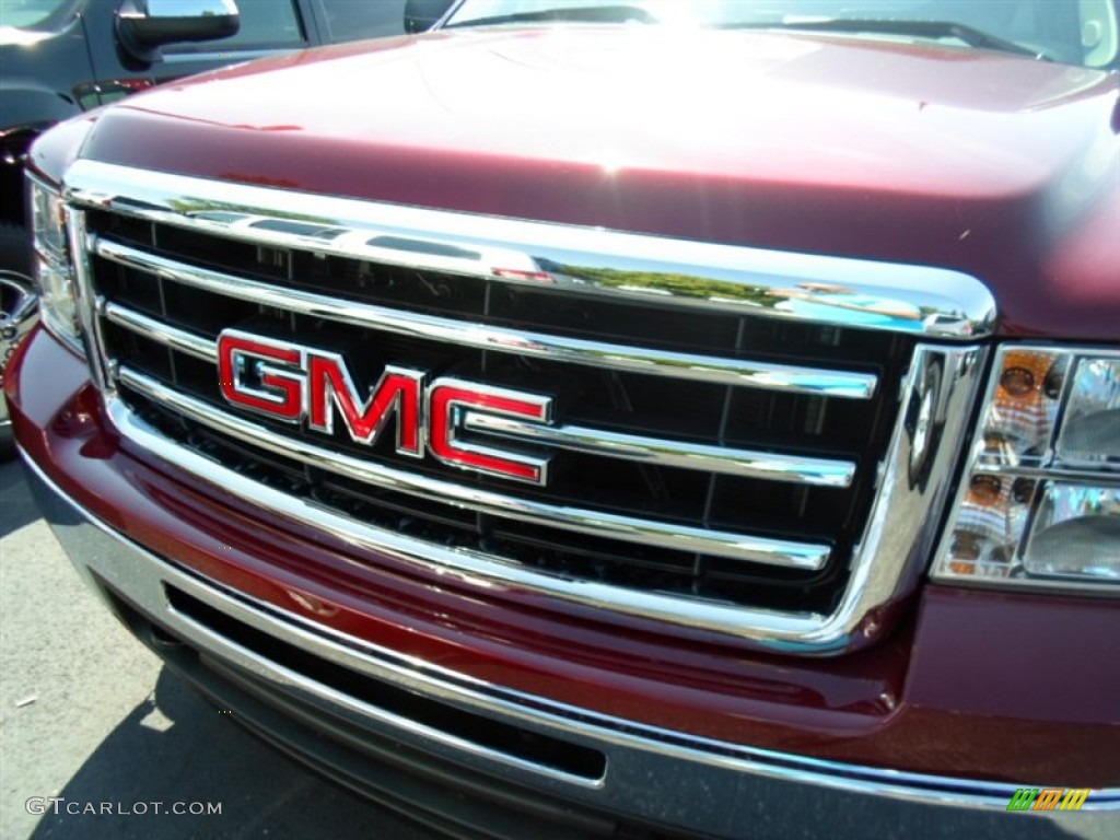 2013 Sierra 1500 SLE Crew Cab 4x4 - Sonoma Red Metallic / Ebony photo #2