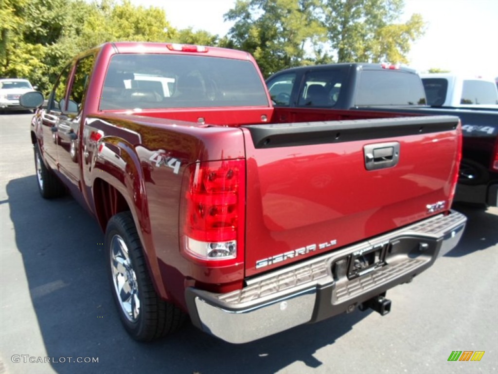 2013 Sierra 1500 SLE Crew Cab 4x4 - Sonoma Red Metallic / Ebony photo #6