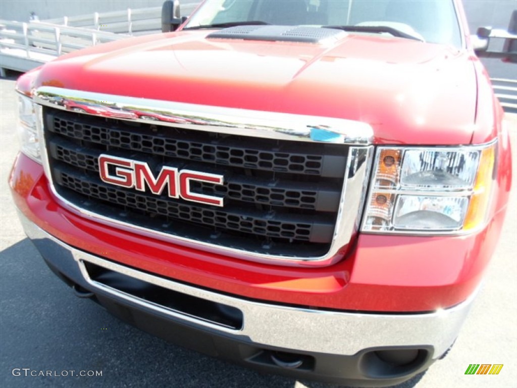 2012 Sierra 2500HD Extended Cab 4x4 - Fire Red / Dark Titanium photo #2