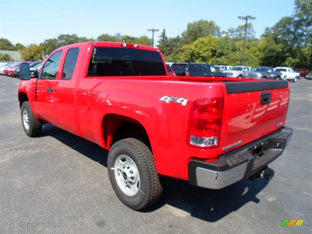 2012 Sierra 2500HD Extended Cab 4x4 - Fire Red / Dark Titanium photo #5