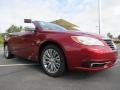 Deep Cherry Red Crystal Pearl 2013 Chrysler 200 Limited Hard Top Convertible Exterior