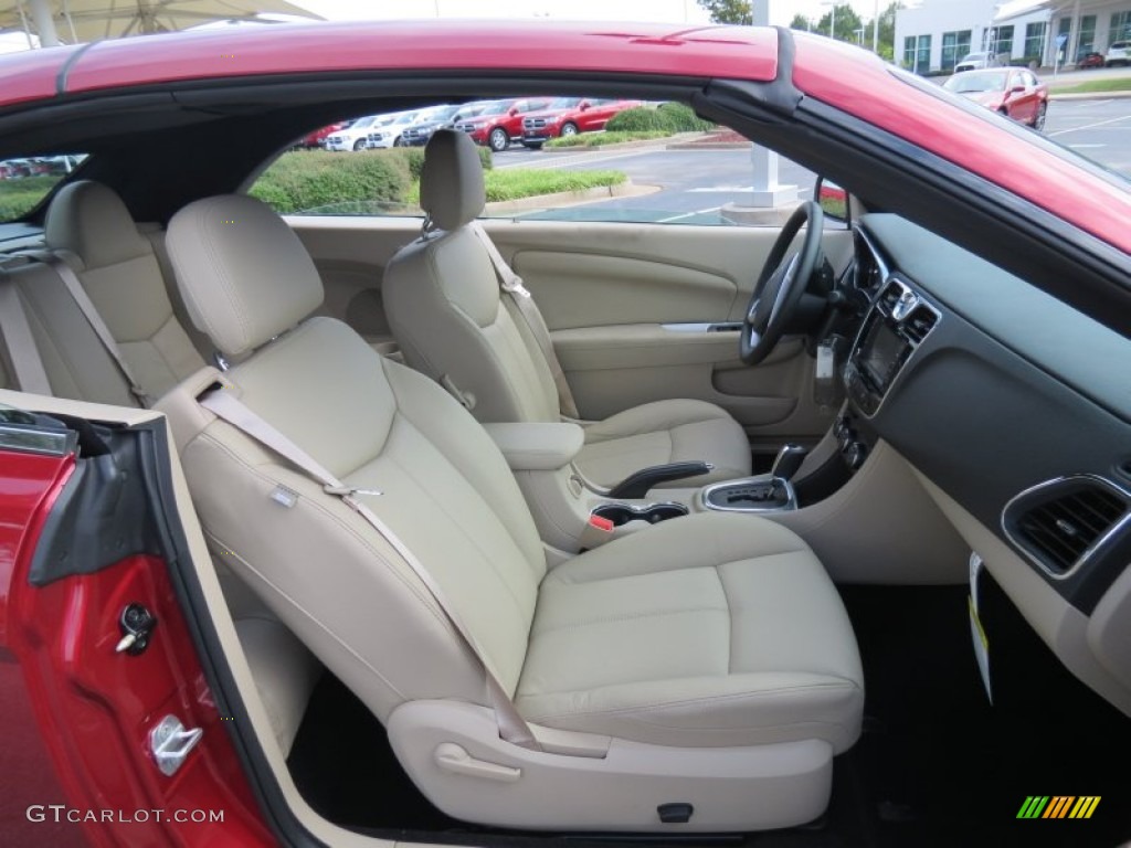 Black/Light Frost Beige Interior 2013 Chrysler 200 Limited Hard Top Convertible Photo #70353378