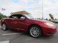 Deep Cherry Red Crystal Pearl 2013 Chrysler 200 Limited Hard Top Convertible Exterior