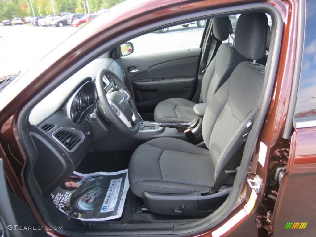 Black Interior 2013 Chrysler 200 Touring Sedan Photo #70353684