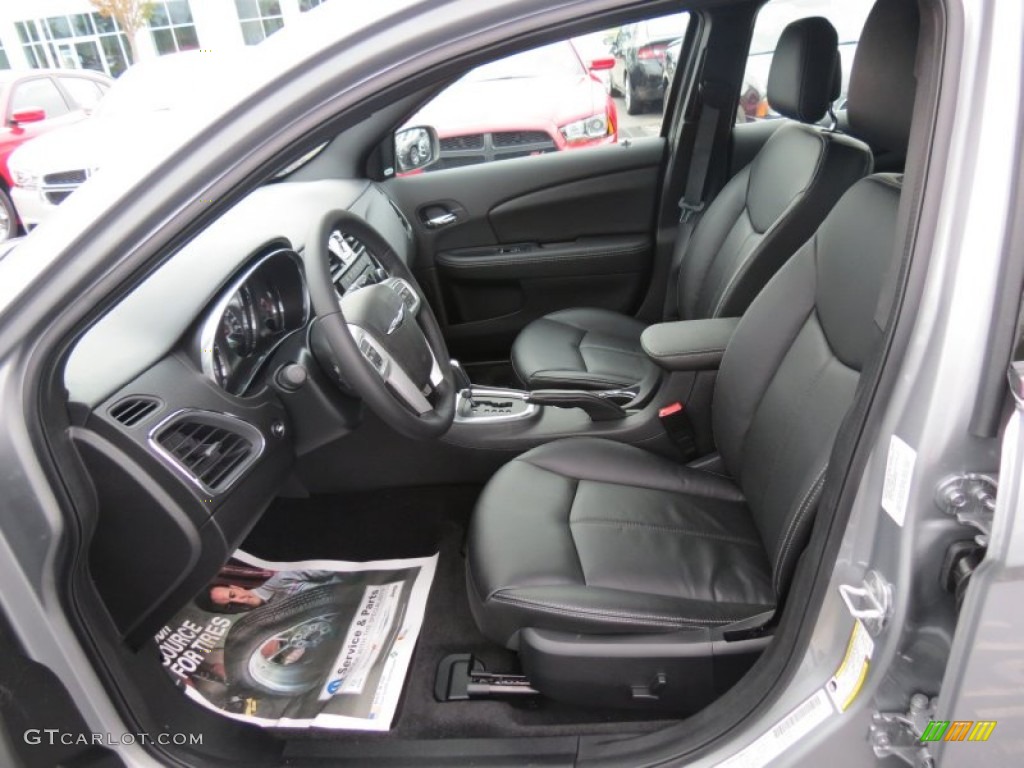 Black Interior 2013 Chrysler 200 Limited Sedan Photo #70353885