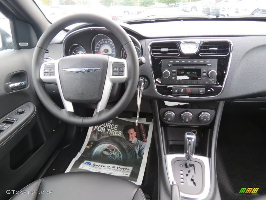 2013 Chrysler 200 Limited Sedan Black Dashboard Photo #70353909