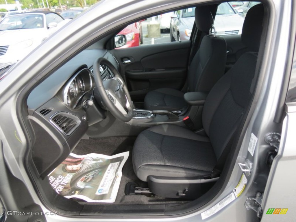 Black Interior 2013 Chrysler 200 Touring Sedan Photo #70354086