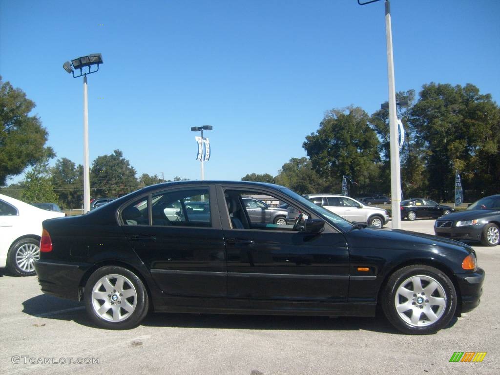 2000 3 Series 323i Sedan - Jet Black / Grey photo #5