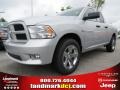 2012 Bright Silver Metallic Dodge Ram 1500 Express Quad Cab  photo #1