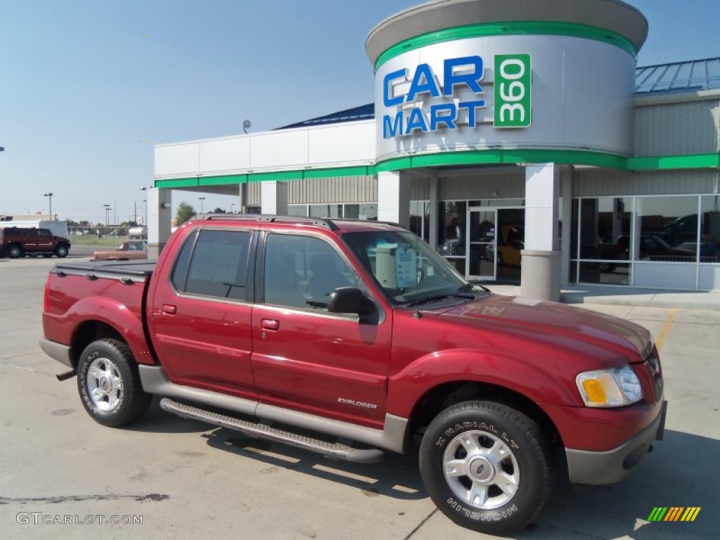 2001 Explorer Sport Trac 4x4 - Toreador Red Metallic / Medium Prairie Tan photo #1