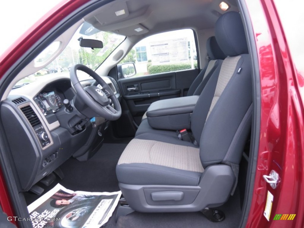 2012 Ram 1500 Express Regular Cab - Deep Cherry Red Crystal Pearl / Dark Slate Gray/Medium Graystone photo #7