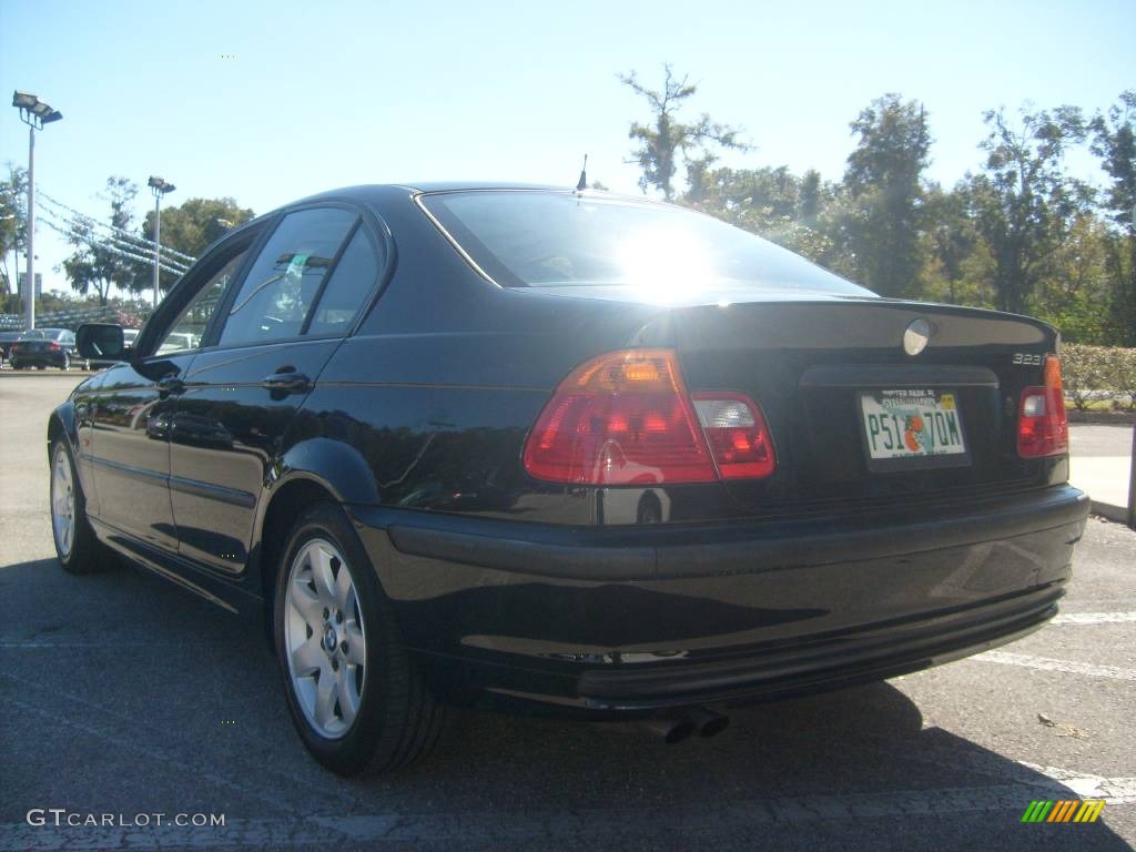 2000 3 Series 323i Sedan - Jet Black / Grey photo #8