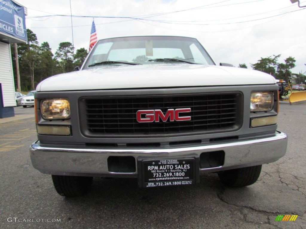 1999 Sierra 3500 SL Regular Cab - Summit White / Gray photo #2