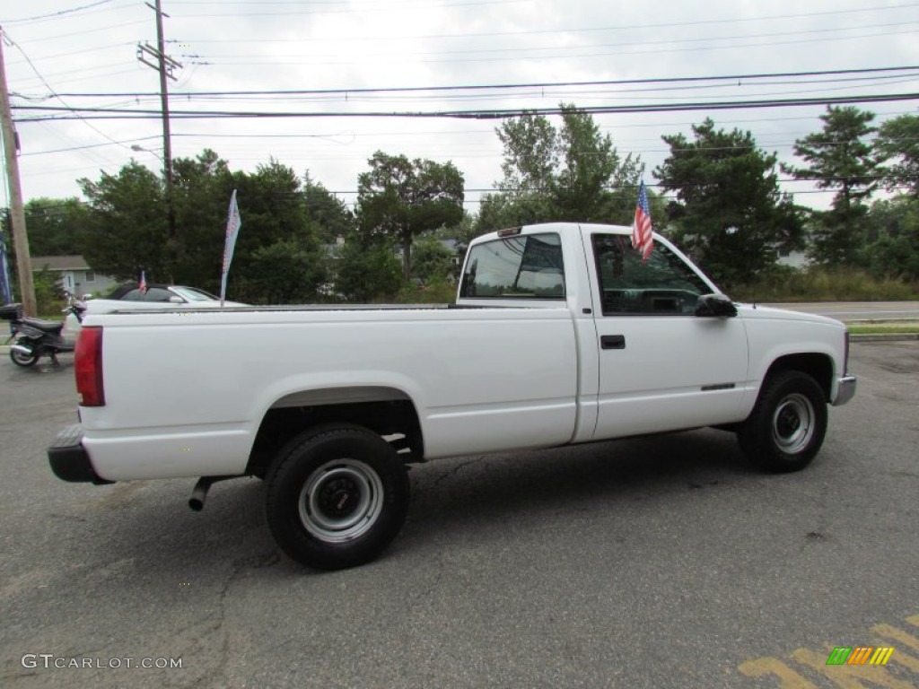 1999 Sierra 3500 SL Regular Cab - Summit White / Gray photo #5
