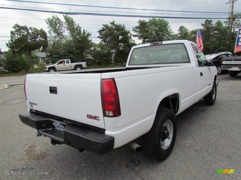 1999 Sierra 3500 SL Regular Cab - Summit White / Gray photo #7