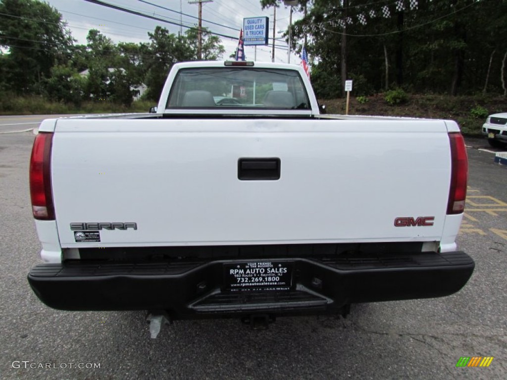 1999 Sierra 3500 SL Regular Cab - Summit White / Gray photo #8