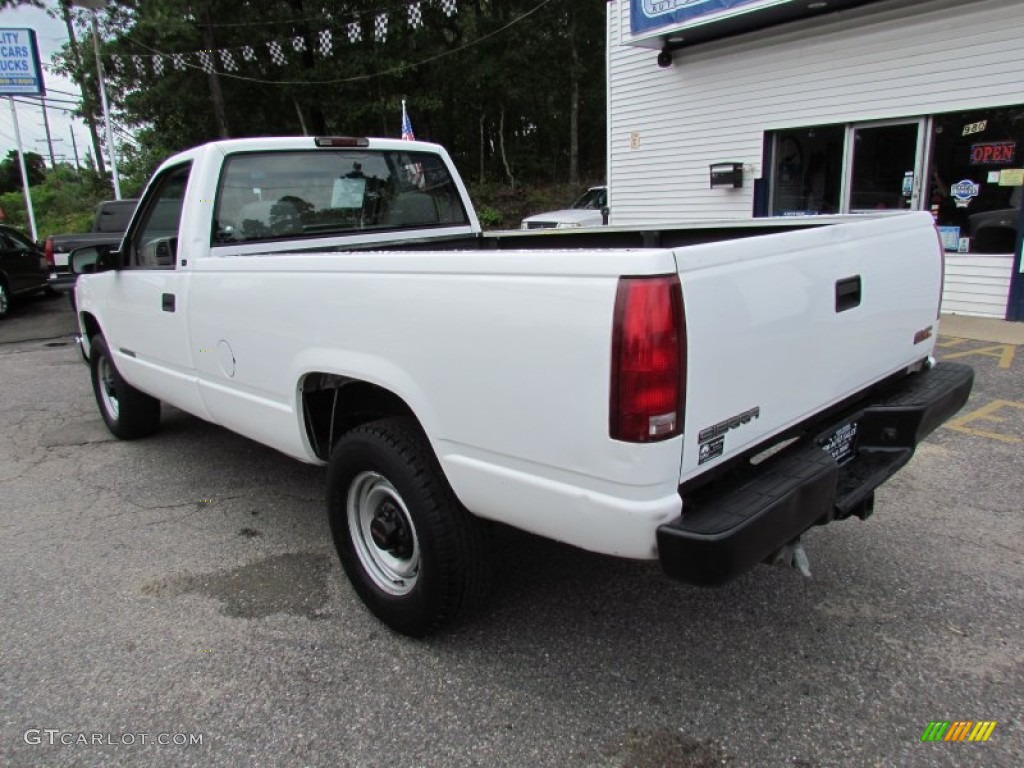 1999 Sierra 3500 SL Regular Cab - Summit White / Gray photo #10