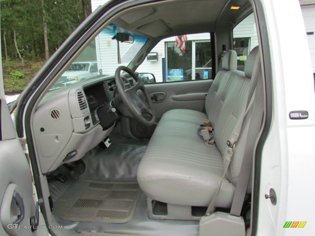 1999 Sierra 3500 SL Regular Cab - Summit White / Gray photo #17