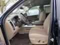Light Pebble Beige/Bark Brown 2012 Dodge Ram 1500 Outdoorsman Crew Cab Interior Color