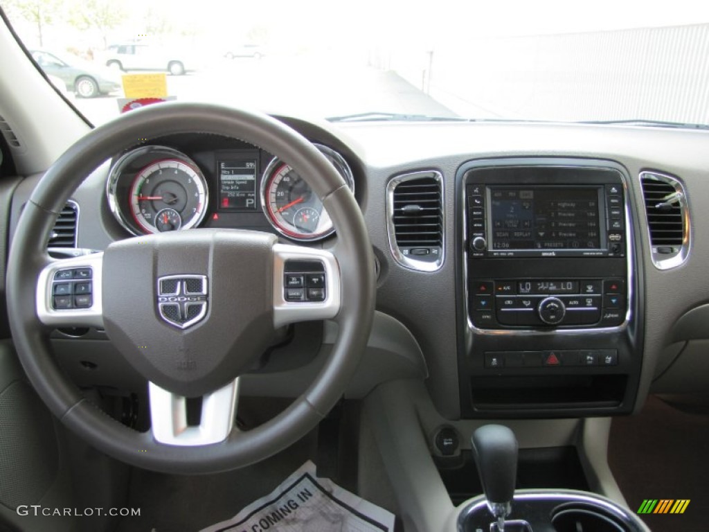 2011 Dodge Durango Express 4x4 Dark Graystone/Medium Graystone Dashboard Photo #70356419