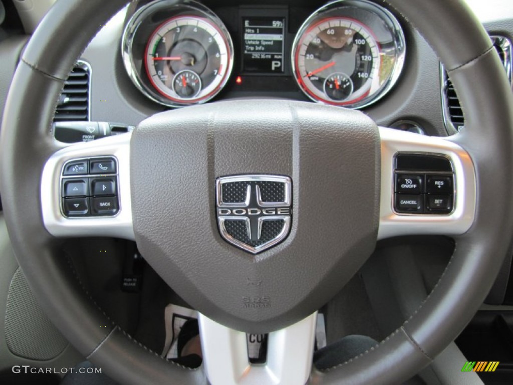 2011 Dodge Durango Express 4x4 Dark Graystone/Medium Graystone Steering Wheel Photo #70356432