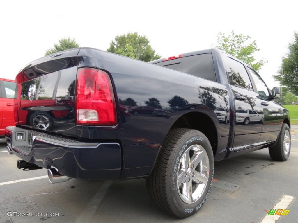 2012 Ram 1500 Sport Crew Cab - True Blue Pearl / Dark Slate Gray photo #3