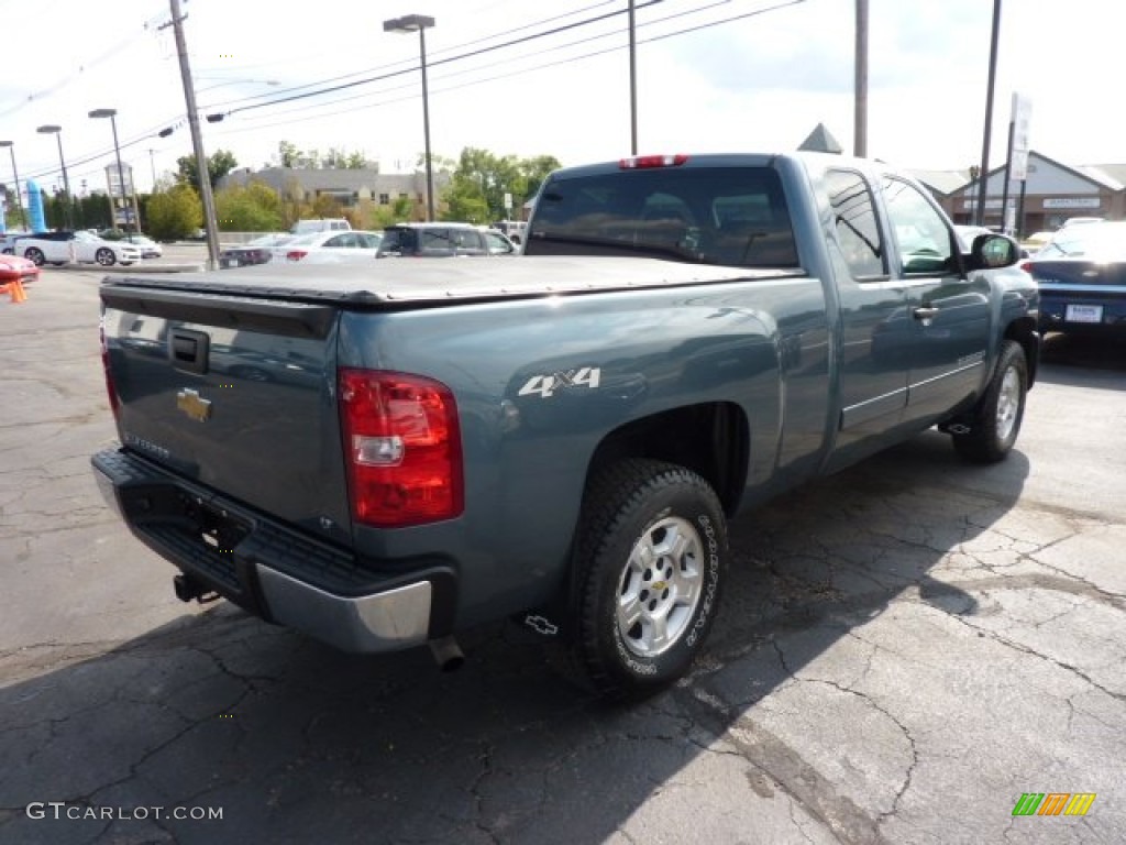 2008 Silverado 1500 LT Extended Cab 4x4 - Blue Granite Metallic / Ebony photo #7