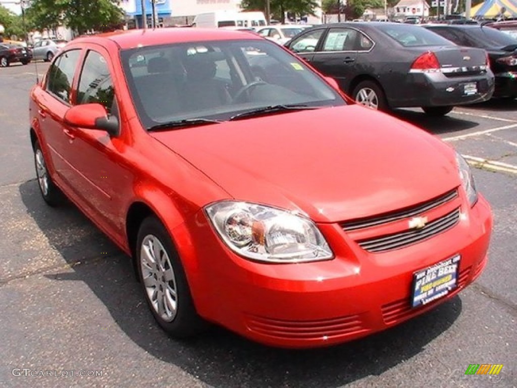 2010 Cobalt LT Sedan - Victory Red / Ebony photo #3