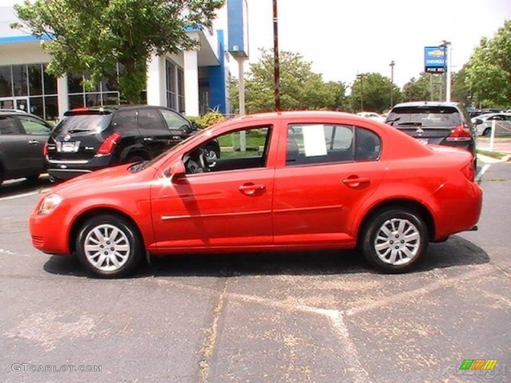 2010 Cobalt LT Sedan - Victory Red / Ebony photo #9