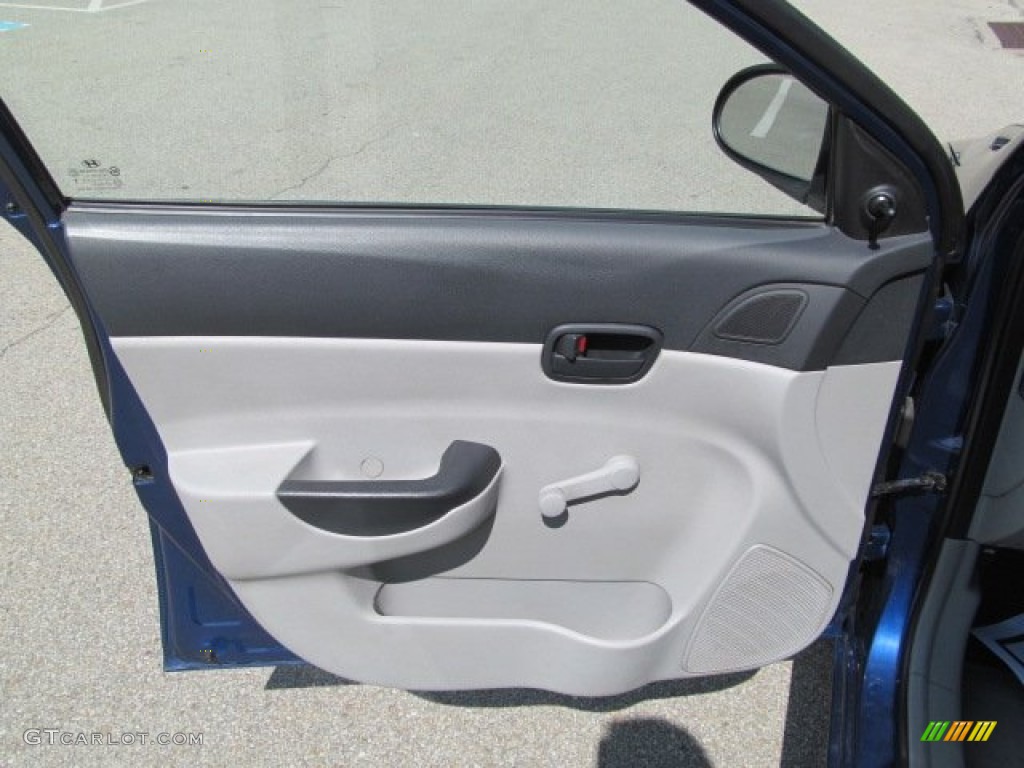 2007 Accent GLS Sedan - Dark Sapphire Blue / Gray photo #11