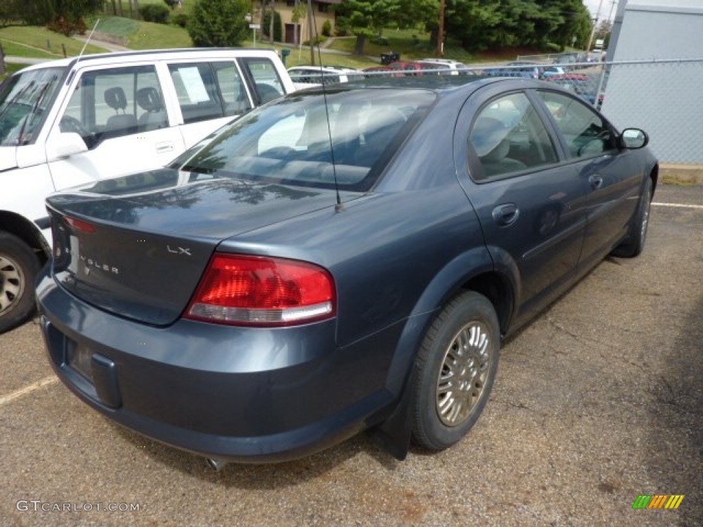 2002 Sebring LX Sedan - Steel Blue Pearl / Dark Slate Gray photo #2