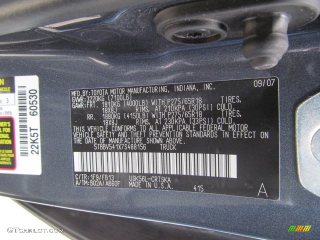 2007 Tundra SR5 TRD Double Cab 4x4 - Slate Metallic / Graphite Gray photo #19