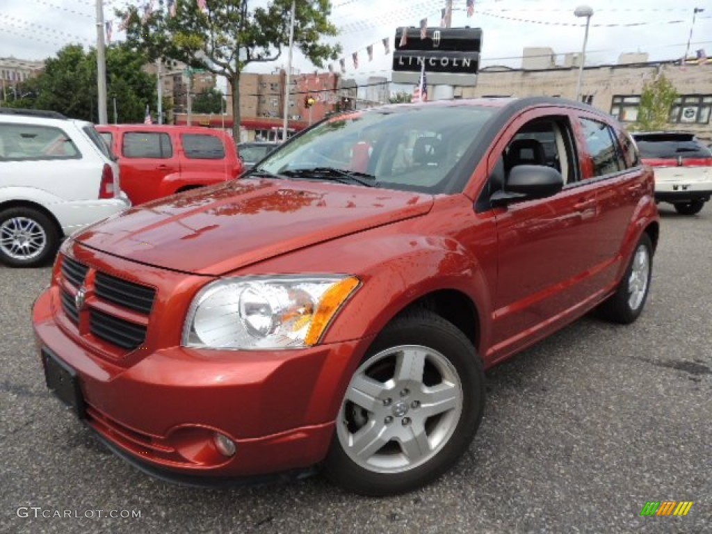 Sunburst Orange Pearl 2009 Dodge Caliber SXT Exterior Photo #70361298