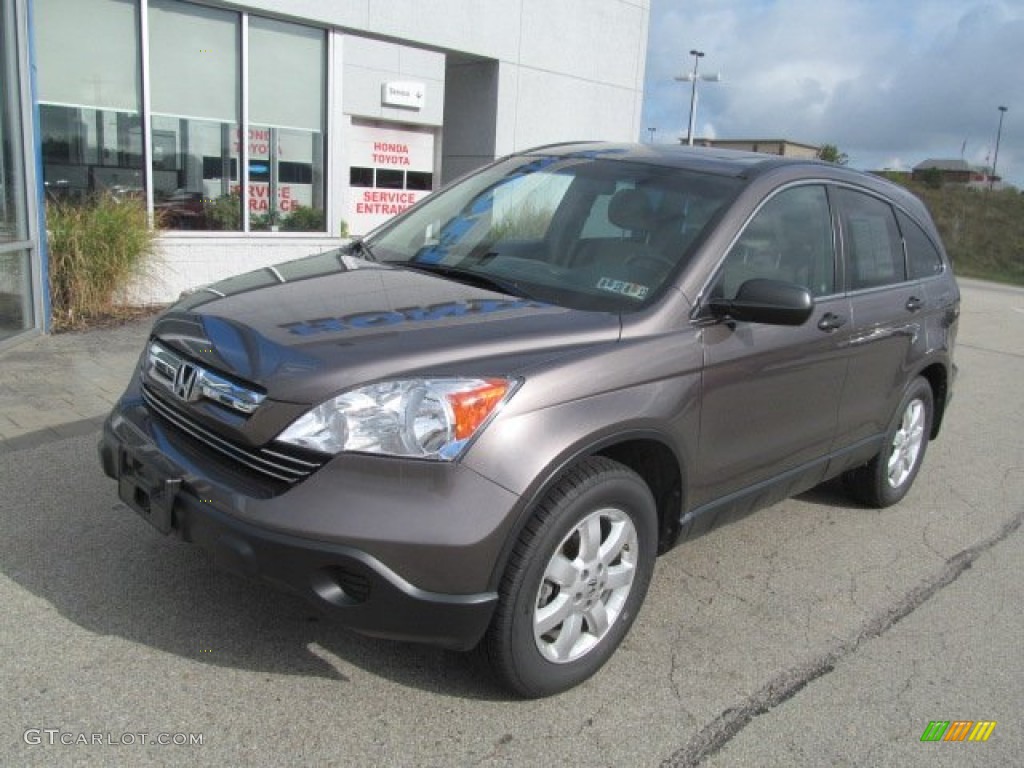 2009 CR-V EX 4WD - Urban Titanium Metallic / Ivory photo #2