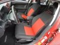 2009 Dodge Caliber Dark Slate Gray/Orange Interior Front Seat Photo