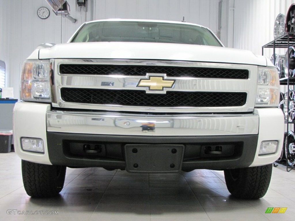 2008 Silverado 1500 LT Extended Cab 4x4 - Summit White / Ebony photo #3