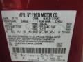  2010 Mariner V6 Premier 4WD Sangria Red Metallic Color Code JV