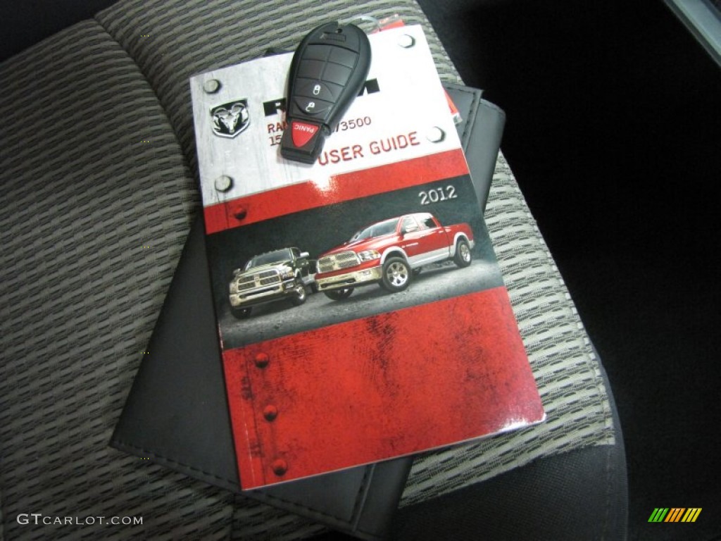 2012 Ram 1500 SLT Quad Cab 4x4 - Black / Dark Slate Gray/Medium Graystone photo #29