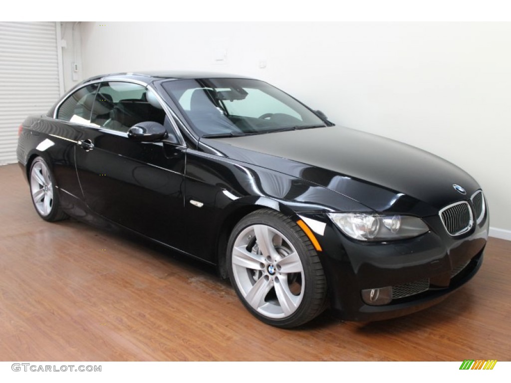 2008 3 Series 335i Convertible - Jet Black / Black photo #4