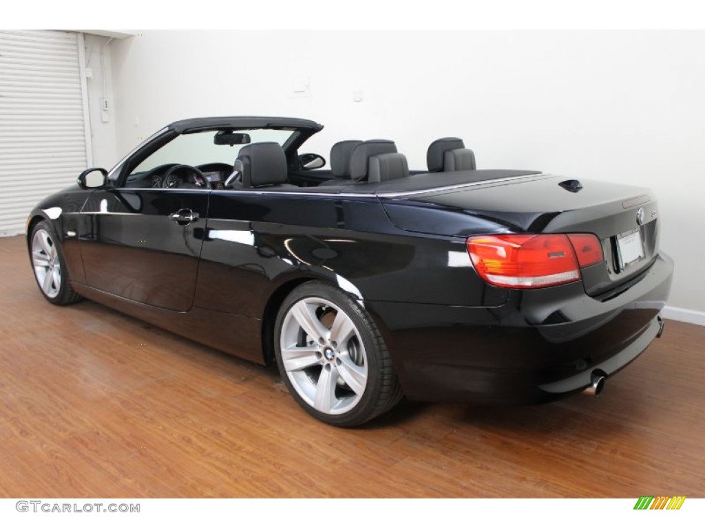 2008 3 Series 335i Convertible - Jet Black / Black photo #7