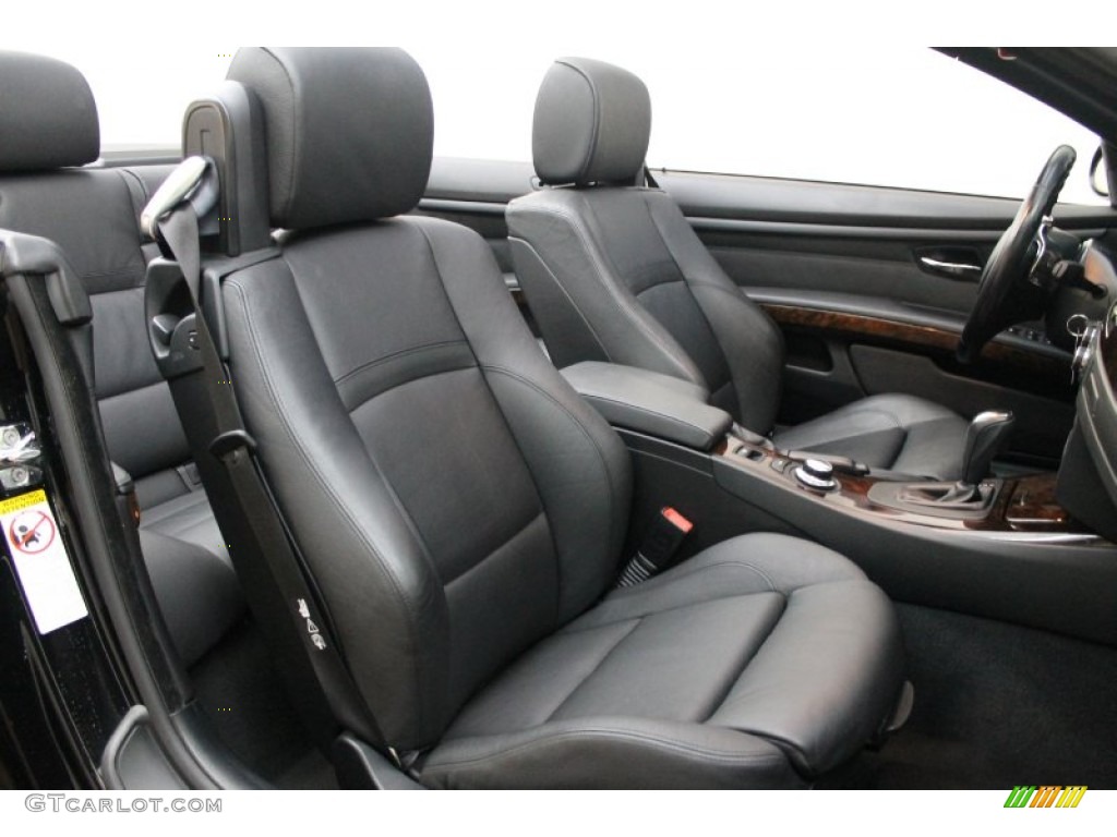 Black Interior 2008 BMW 3 Series 335i Convertible Photo #70363284