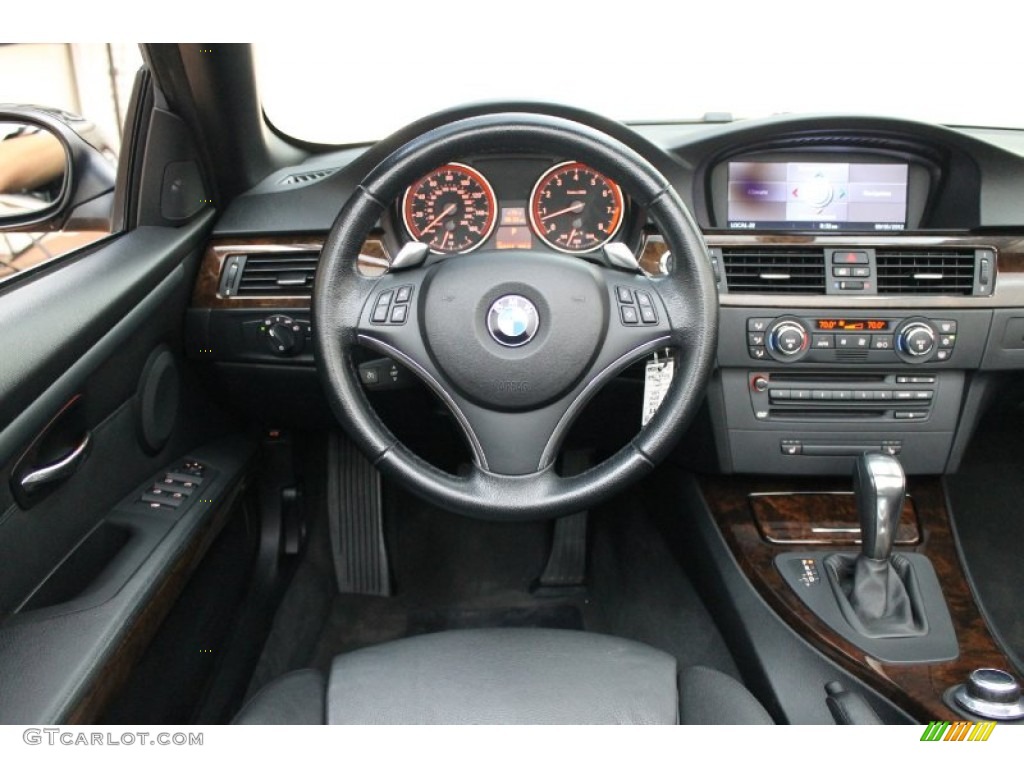 2008 BMW 3 Series 335i Convertible Black Dashboard Photo #70363402