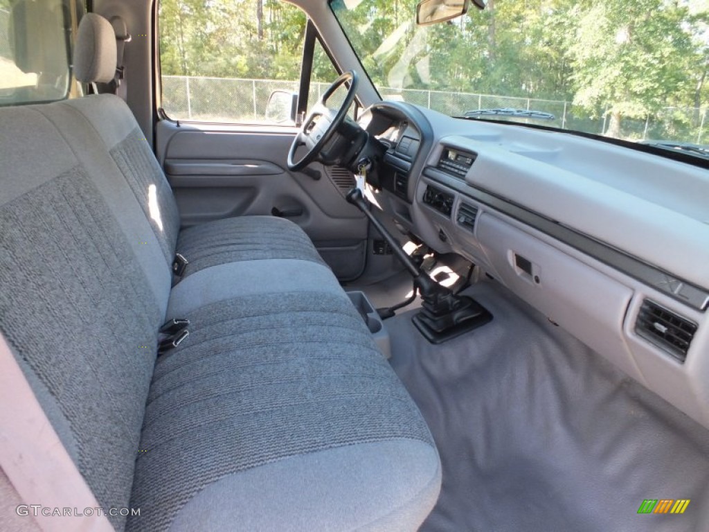 Gray Interior 1995 Ford F150 Xl Regular Cab 4x4 Photo