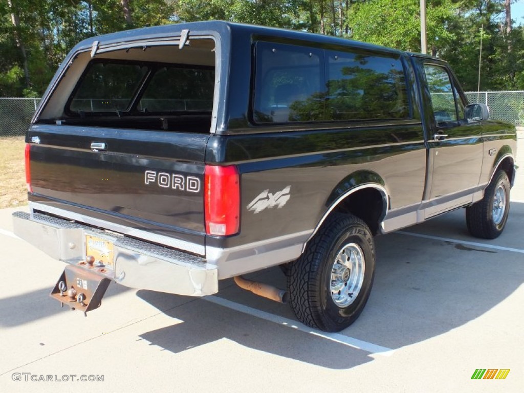 Black 1995 Ford F150 XL Regular Cab 4x4 Exterior Photo #70363662